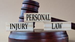 Personal Injury Lawsuit And Judge Gavel In Illinois Case