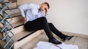 Slip and fall injury accident at workplace
