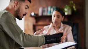 Illinois Personal Injury Lawyer Reviewing Legal Documents